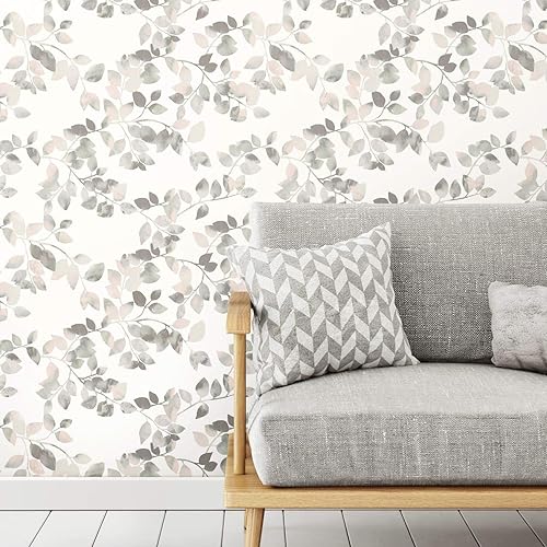 Miniatura 2 de RoomMates RMK11949WP Latvus - Papel tapiz autoadhesivo rosa y verde