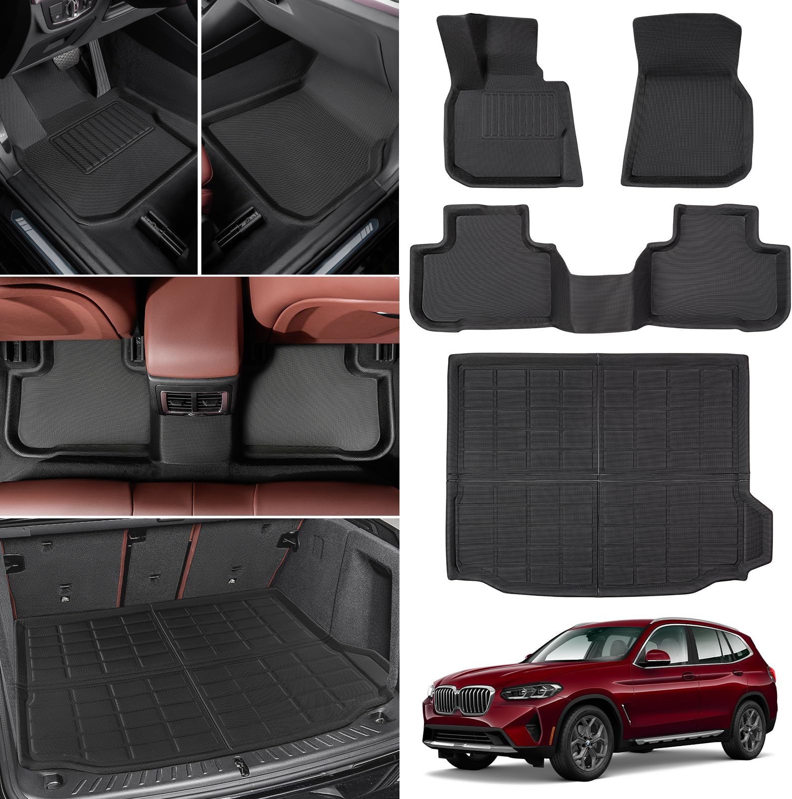 Amazon.com: for BMW X3 Floor Mats 2024 2023 2022 2021 2020 2019 2018 ...