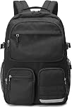 Lohol Sac à dos imperméable avec des poches multifonctionnelles pour les adolescents, sac à livre durable 15.6 Ordinateur portable de pouce