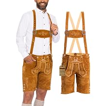 BAVARIA TRACHTEN Mens Lederhosen Shorts German Bavarian Oktoberfest