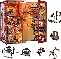 Vista 47 de CUTEBEE Kit de Rincón de Libros, Kit de Casa en Miniatura DIY Booknook, Casa Pequeña, Rompecabezas de Madera 3D, Kit de Casa de Muñecas para Adultos