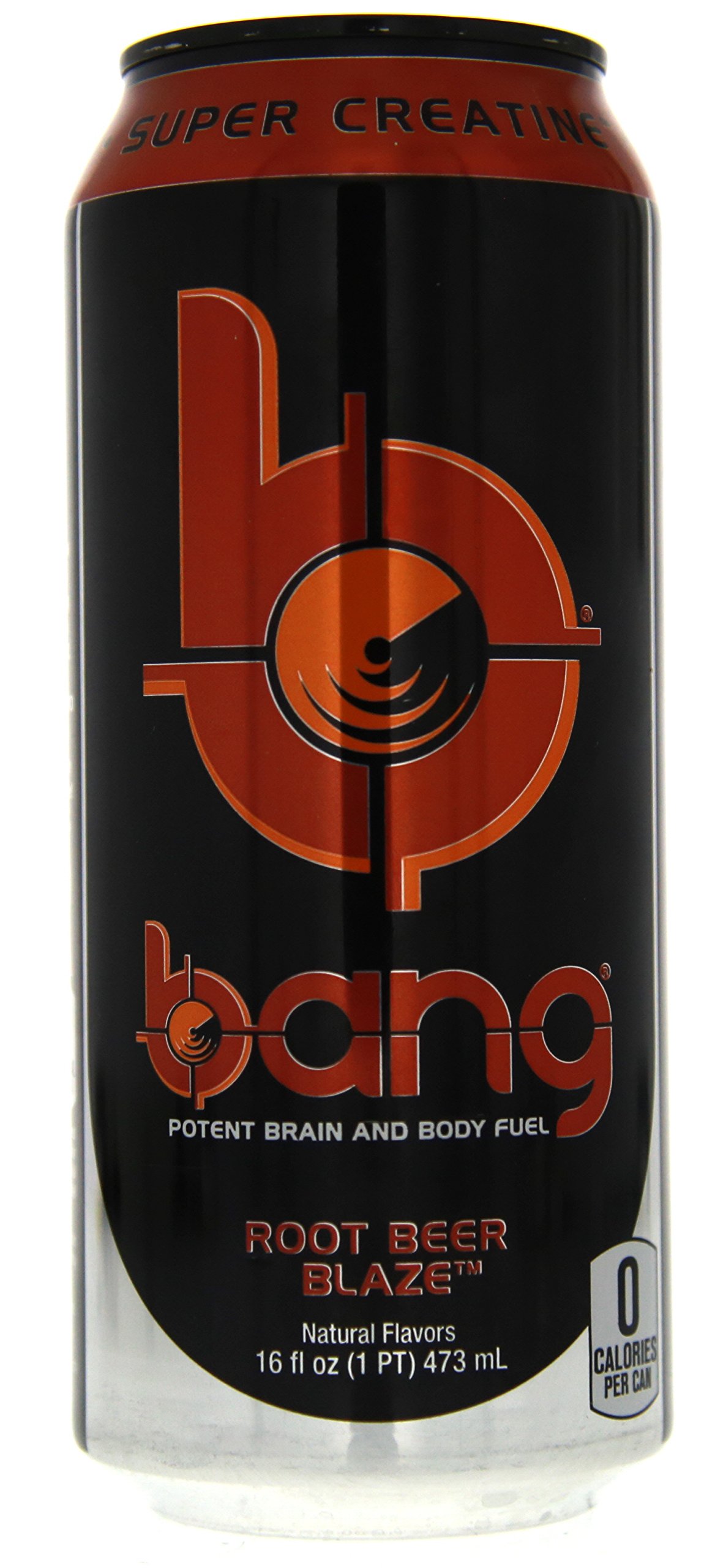 BANG Energy Drink with Zero Calories & High Caffeine, Root Beer 16 Fl