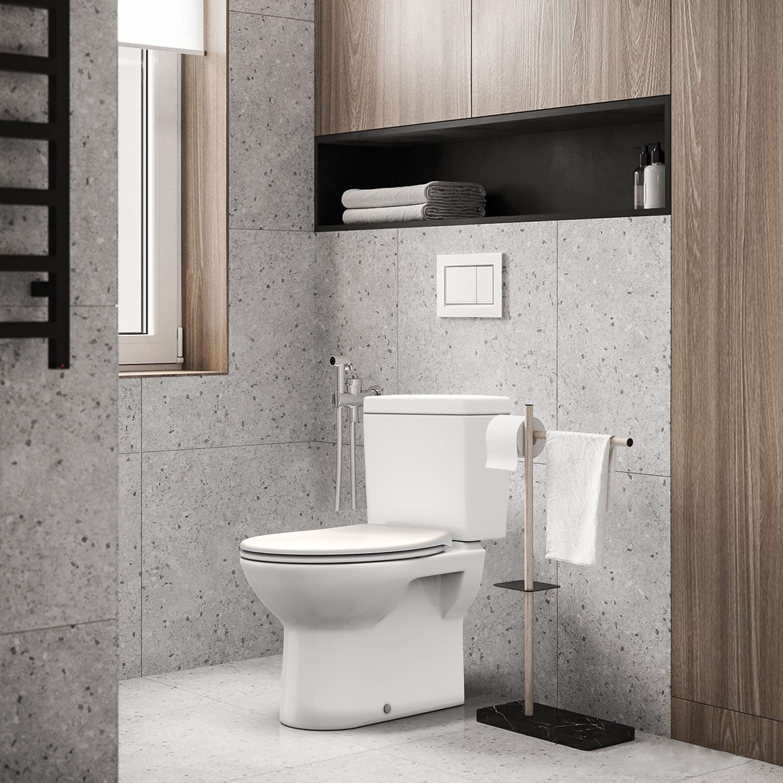 GarveeLife Toilettendeckel mit Absenkautomatik abnehmbar, antibakteriell