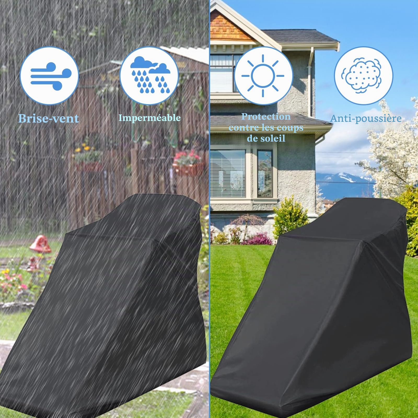 GAESHOW Housse Anti-poussière pour Tapis Roulant, Housse de Protection pour Tapis Roulant Tissu Oxford, Housse de Protection étanche pour Intérieur/Extérieur, Tapis de Course