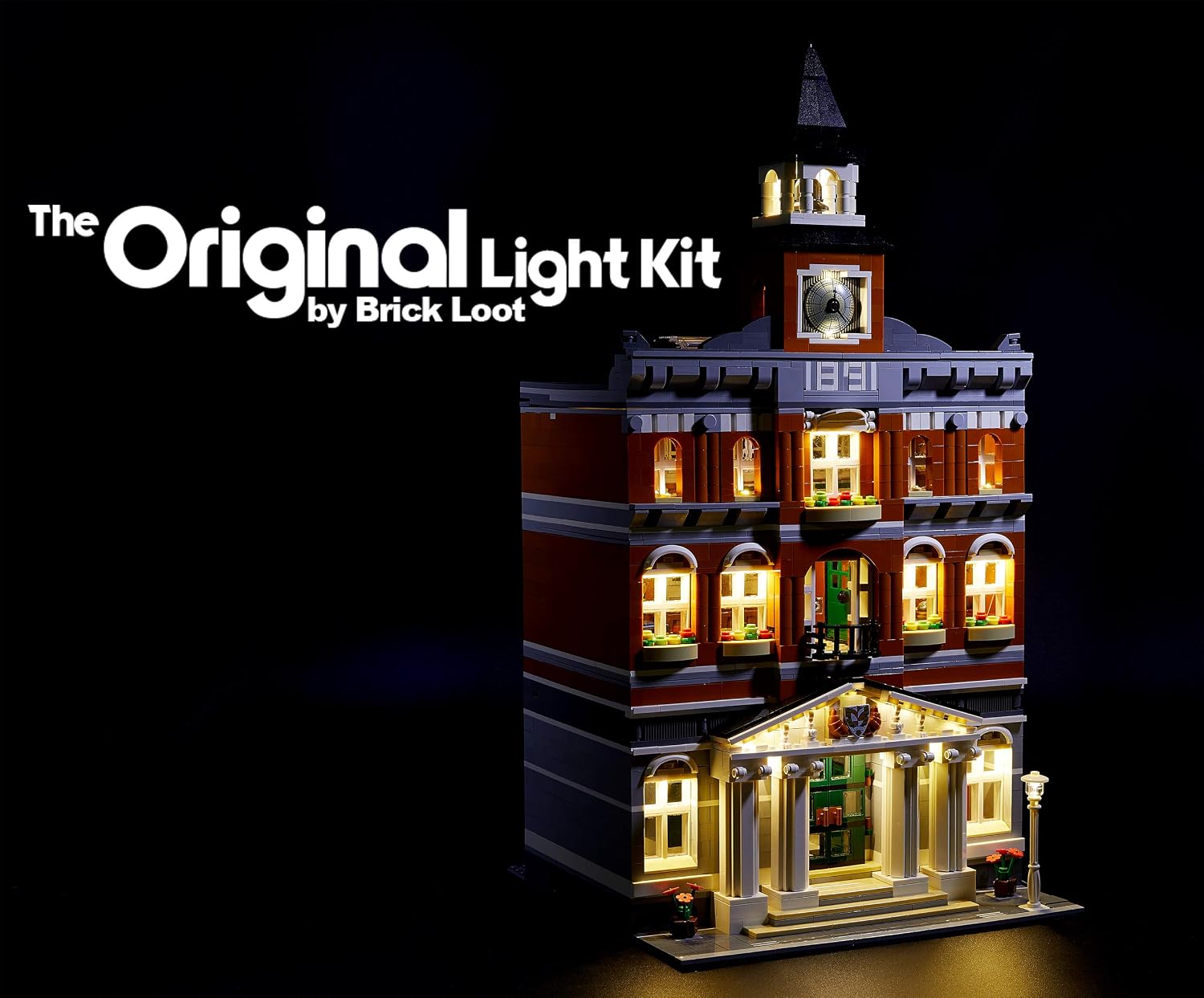 LED Lighting Kit for Lego Town Hall - 10224 (Lego Set NOT Included)