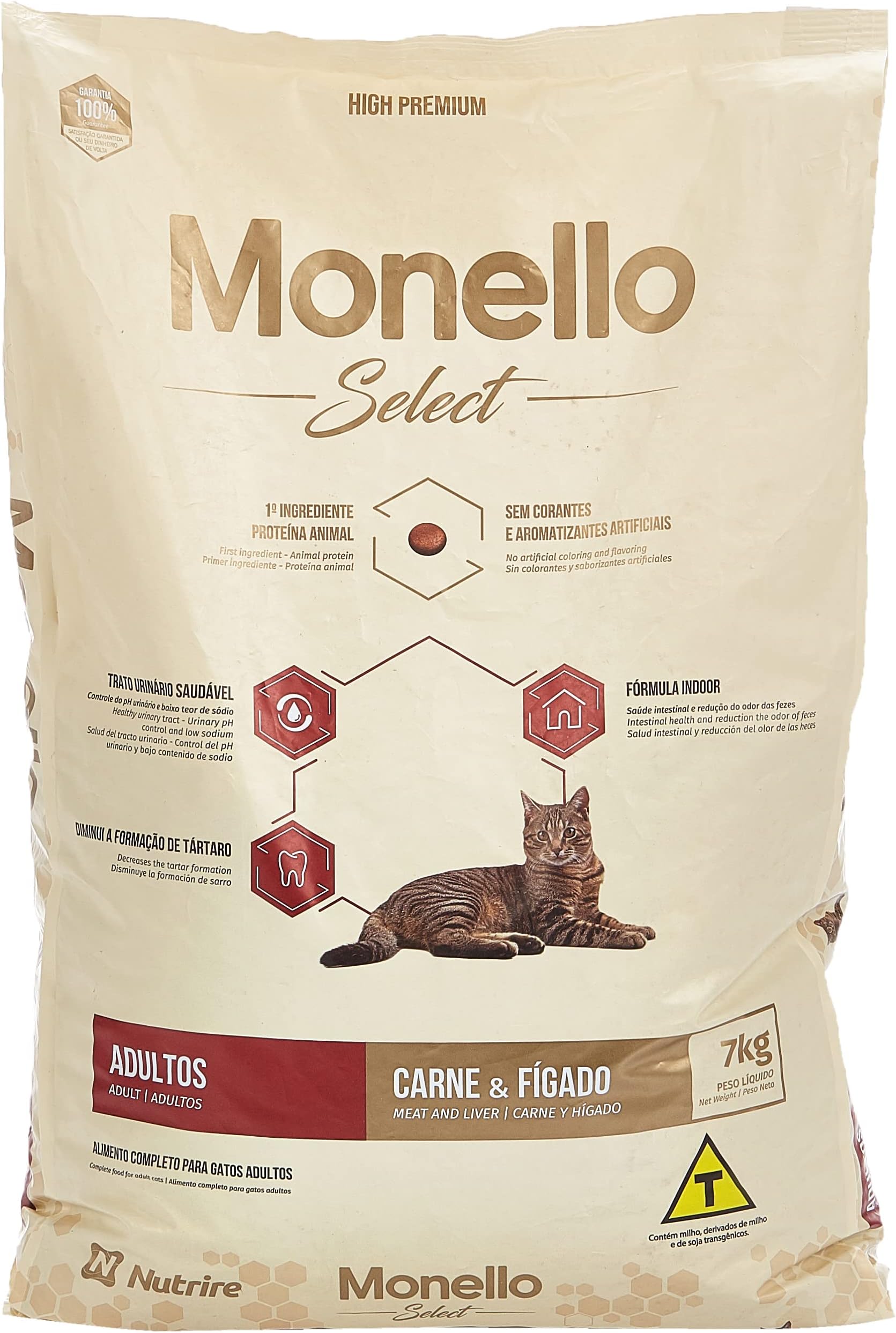 Monello Select Adult Cat Dry Food Meat And Liver Flavor 7 Kg