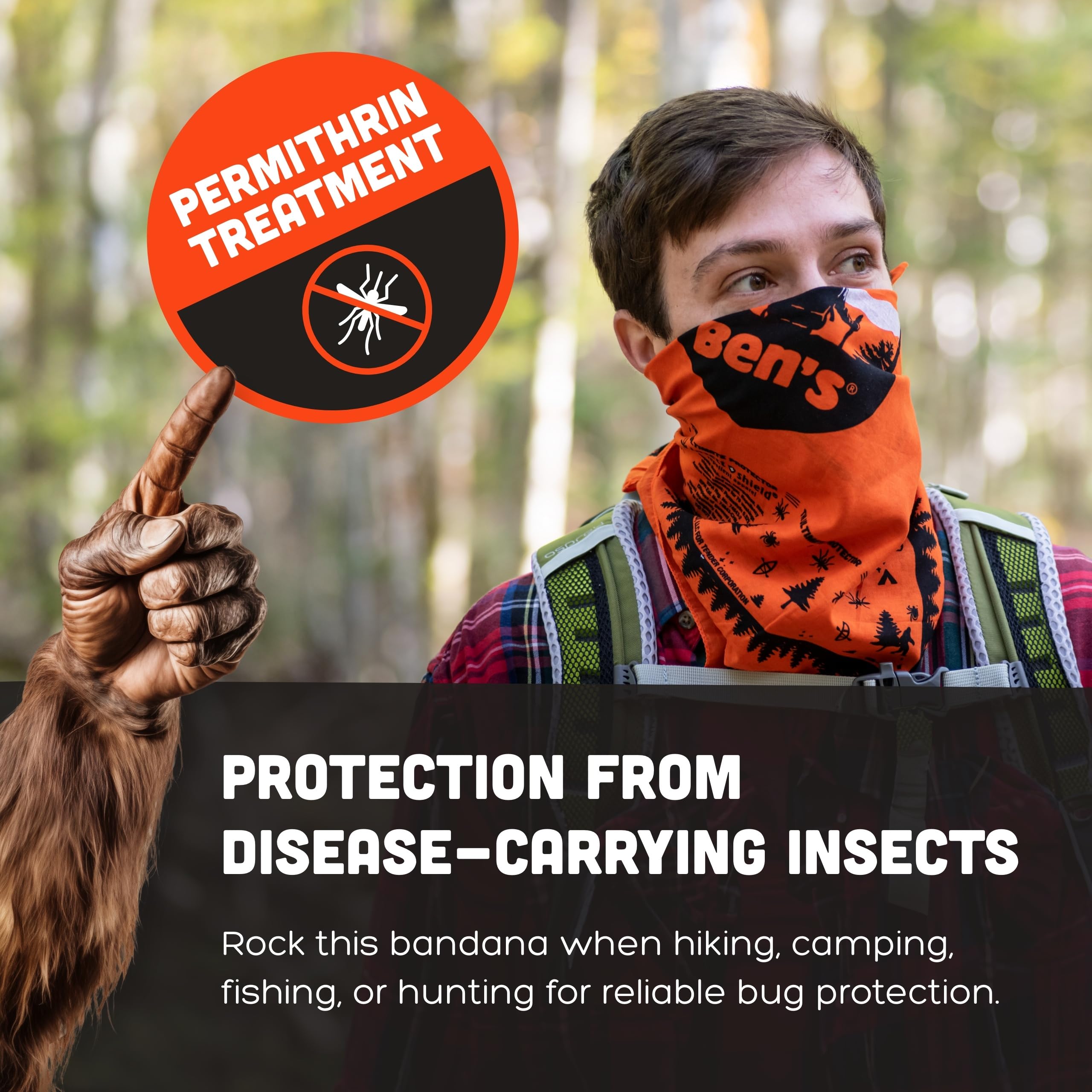 Amazon.com: Ben's Tick & Insect Repellent Bandana with Insect