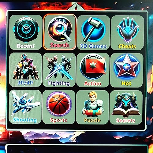 Miniatura 4 de GWALSNTH 32000 en 1 consola inalámbrica de juegos de arcada de Pandora Box Bluetooth, pantalla 1280X720, juegos 3D, buscarguardarocultarpausar