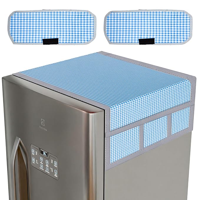 Kuber Industries Fridge Top Cover & Handle Cover Set Fridge Top