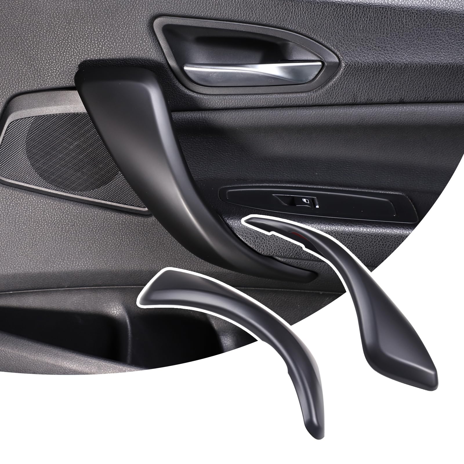 Per serie 1 2 serie F20 F21 F22 F23 2012-2018 Maniglia Interna Auto Porta Copertura Interna Accessori (nero opaco)