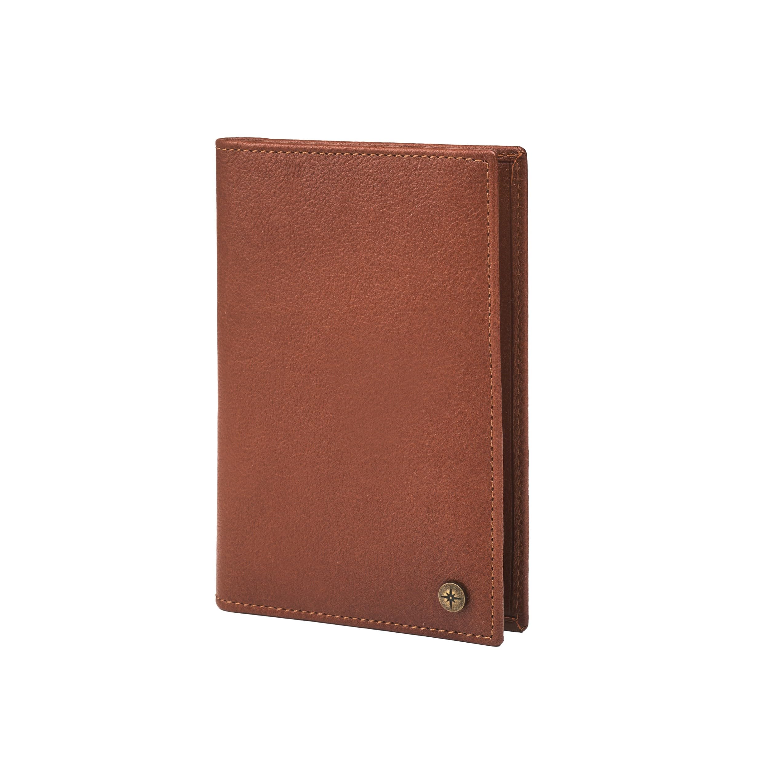 DRAKENSBERG Custodia per passaporto "Pete", in pelle, custodia e organizer da viaggio per passaporto e biglietti miglio, sostenibile, realizzata a mano, design vintage, m, Vintage