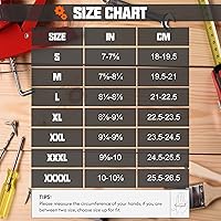 Vista 7 de HANDLANDY Guantes de trabajo para hombre y mujer, guantes de trabajo de mecánicos de uso general con pantalla táctil, guantes de trabajo flexibles