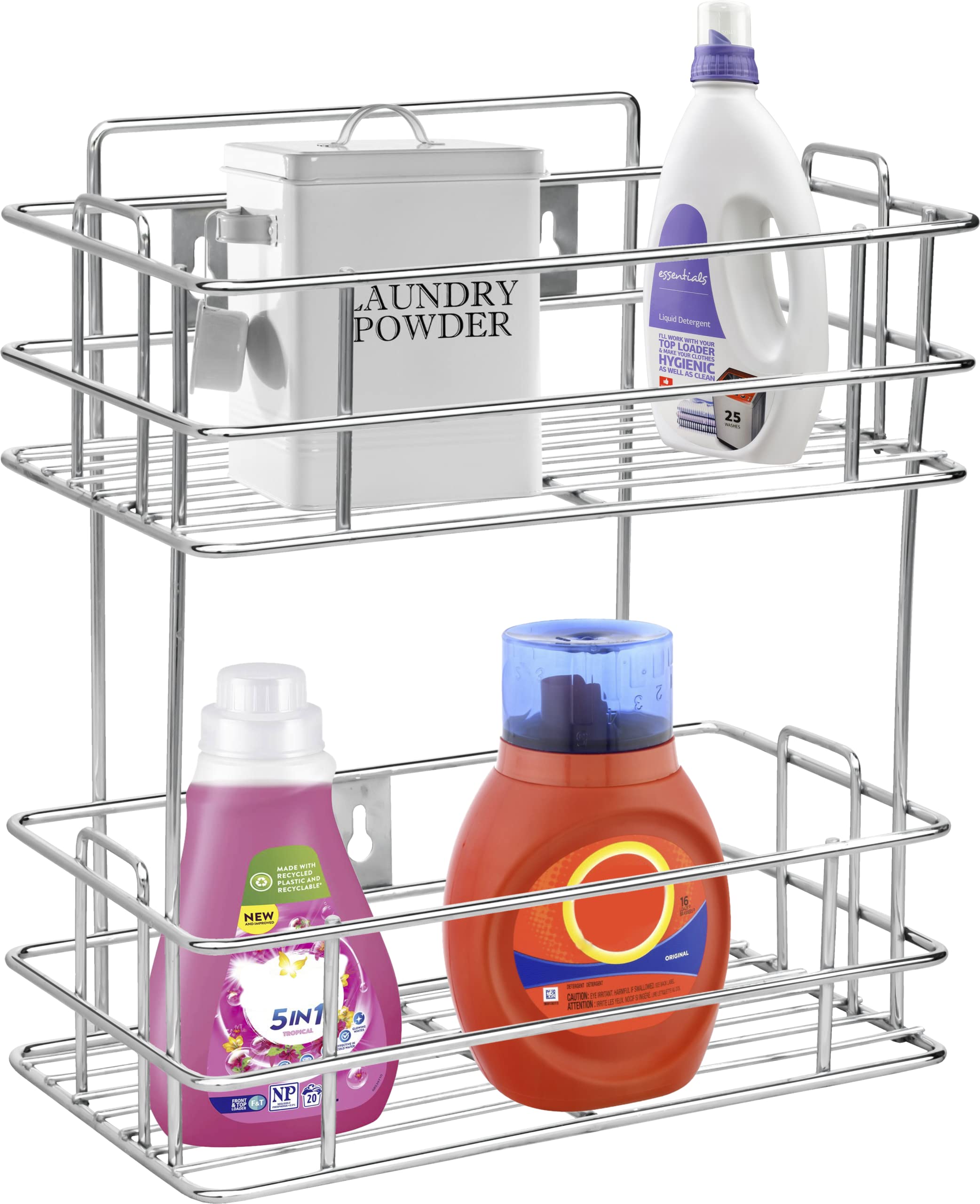 Plantex Stainless Steel Multipurpose Shoes Detergent Holder/Bathroom Rack/Shelf/Bathroom Accessories (Chrome), Silver (B0915WVXLS) Amazon Price History, Amazon Price Tracker