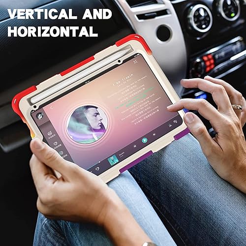 Vista 278 de Funda para iPad (A16) de 11 pulgadas 2025, Aslo para iPad 10 de 10.9 pulgadas 2022, funda resistente a prueba de golpes, soporte giratorio, soporte