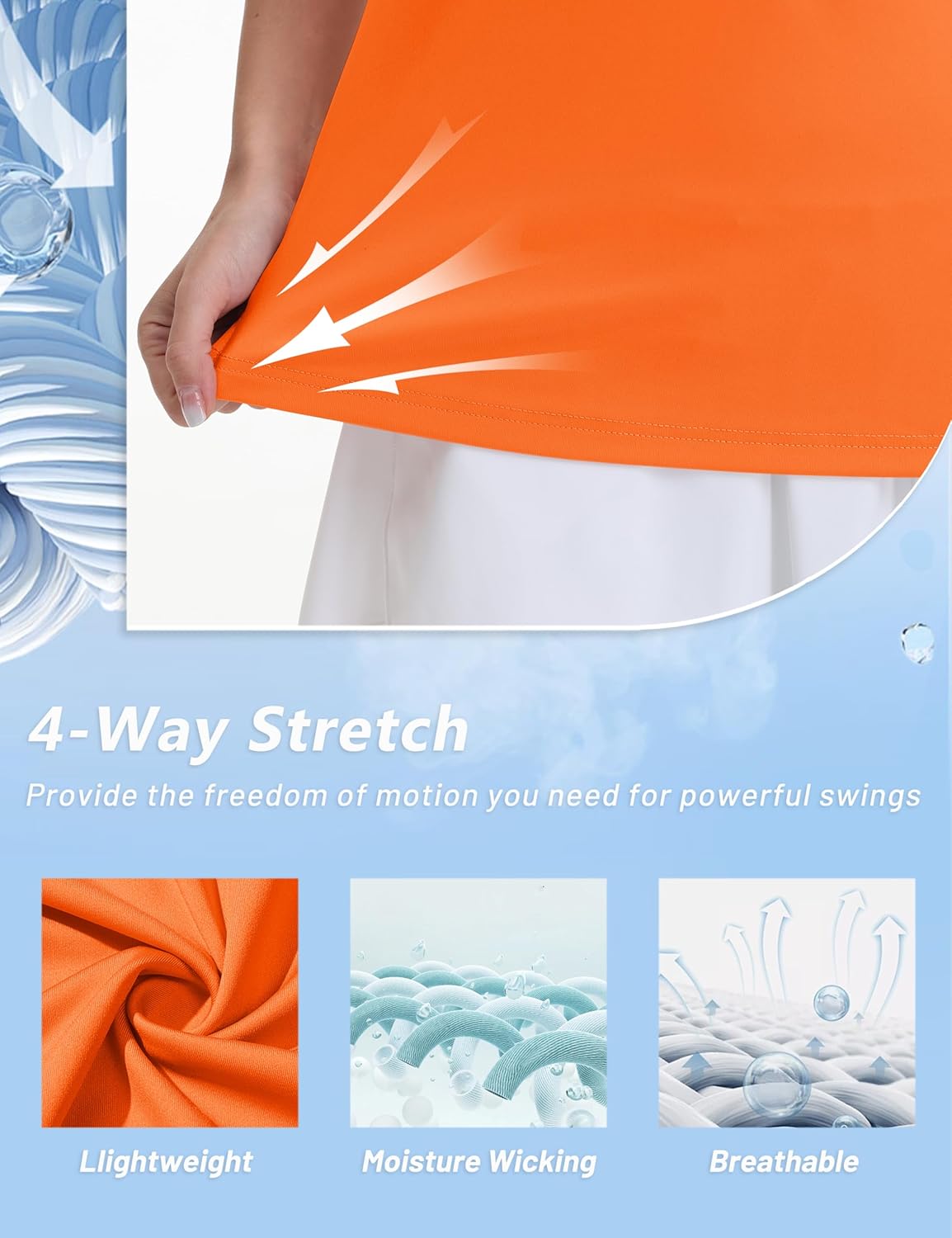 MAGCOMSEN Women's Golf Shirts Short Sleeve Polo Collared Tennis Shirt V Neck Quick Dry Sun Protection UPF 50+ - Image 4