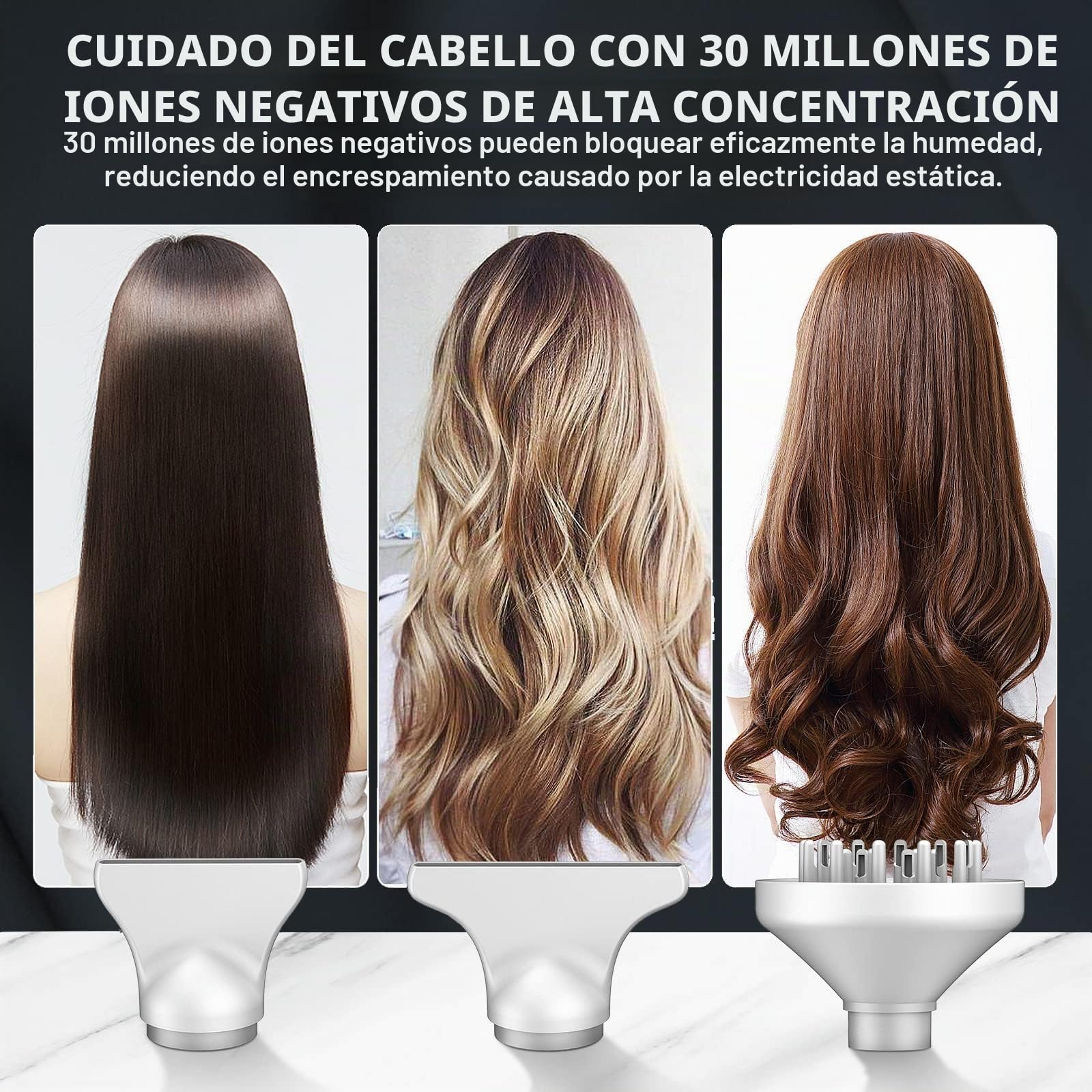 slopehill Secador de Pelo Iónico 110,000 RPM, 2000W, 320g | Motor Sin Escobillas, Difusor Magnético, Poco Ruido, Tecnología Biocerámica, Para Casa y Viajes
