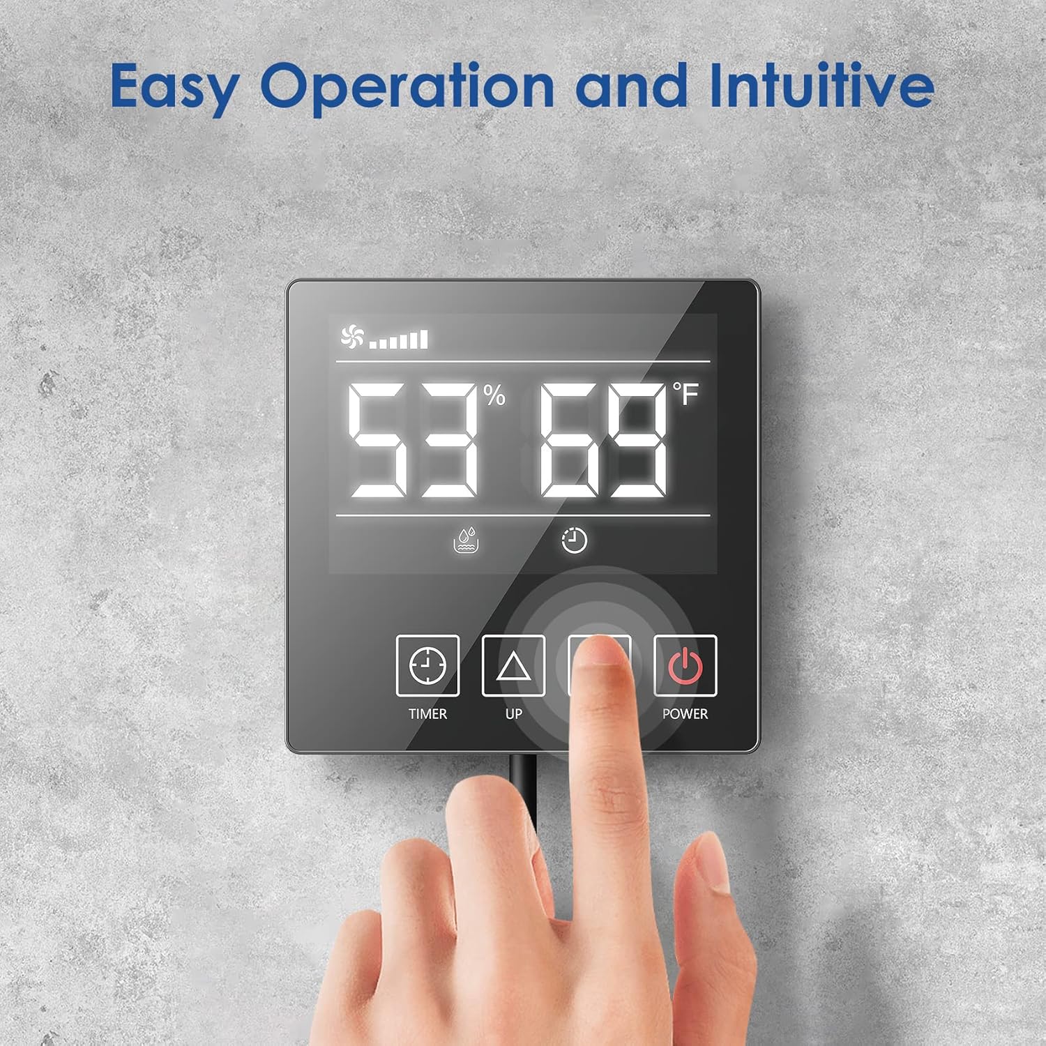 Remote Controller for Crawl Space Dehumidifier, Digital Humidity Control Timer, Adapt Humidity for Model DY113N/DY117N/DY120N/DY145N