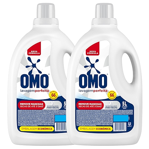 Omo Sabão Líquido 2 Unidades Lavagem Perfeita 5L