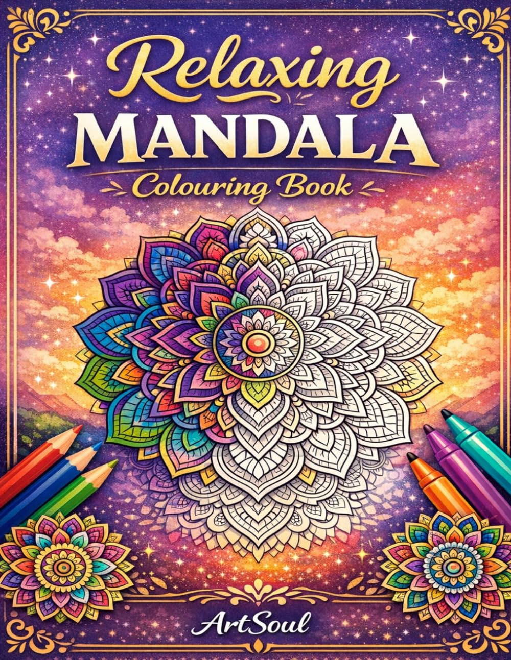 Relaxing Mandala Colouring Book for Adults: Stress Relief & Mindfulness Designs for Relaxation | Beautiful Mandalas for Calm, Focus & Creativity