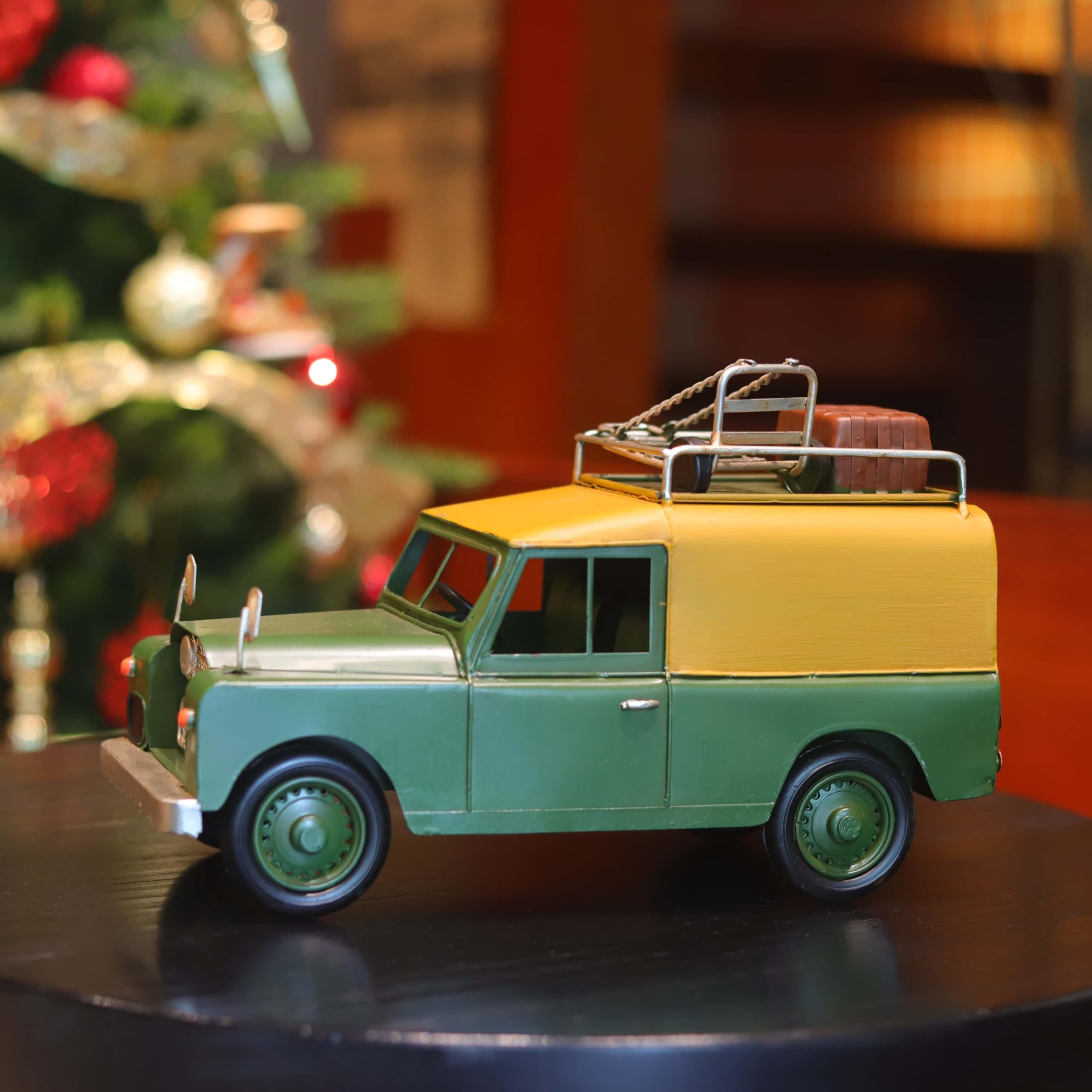 10.5''L Metal Vintage Off-Road Adventure Car Model Decor
