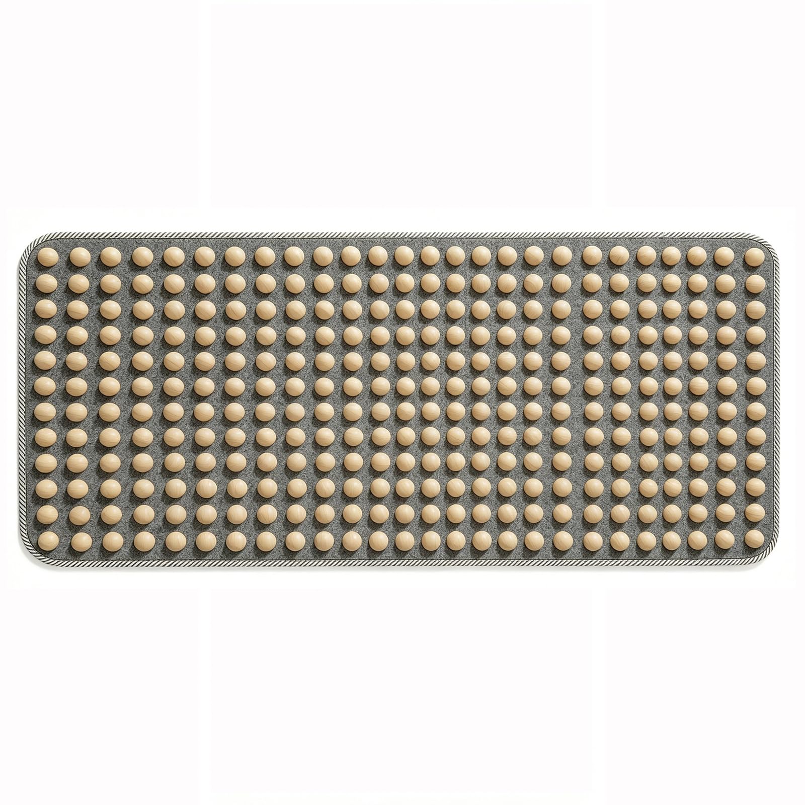Tappetino Massaggiante per Piedi in Legno con Rilievi per Allenamento Casa & Agopressione - Allevia la Fascite Plantare, Migliora la Circolazione, 40x40cm & 40x80cm(Size:D40*100cm)