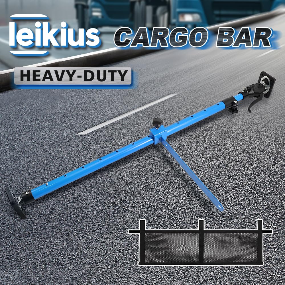 2 barre di carico regolabili, resistenti, 200,7 cm, capacità 90,7 kg, divisorio antiscivolo per camion pickup, maniglia in alluminio per SUV, rimorchi, furgoni, con 2 barre, 2 divisori, 1 rete