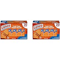 Vista 30 de Galletas de sándwich Lance, mantequilla de maní Nekot, 10 paquetes envueltos individualmente, 6 galletas cada uno