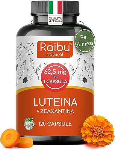 Integratore Occhi con Luteina e Zeaxantina Alto Dosaggio | Integratore Occhi Vista con Mirtillo, Vitamina A | 120 Compresse Vegane | Mantenimento della Normale Capacità Visiva | Horbaach Generico - integratore