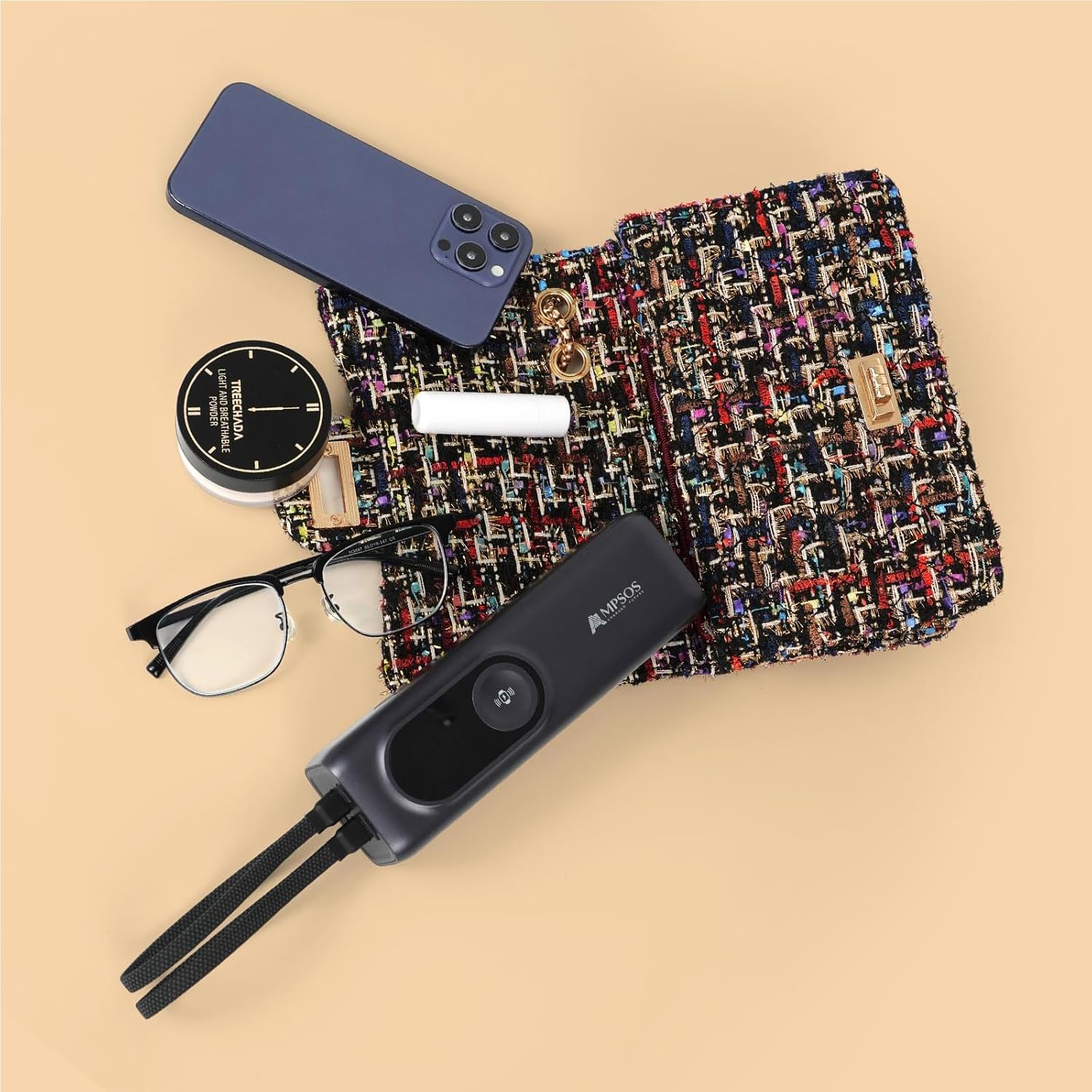 Crossbody Bags for Women Small Handbags Leather Shoulder Bag Tweed Purses Evening Bag Clutch Satchels with Chain Strap - Image 5