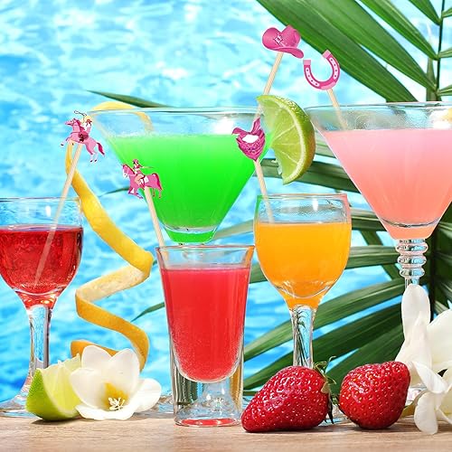 Miniatura 10 de Palillos de cóctel de vaquero para aperitivos, brochetas de cóctel de bambú del salvaje oeste, palillos de comida para bebidas, palitos de postre,