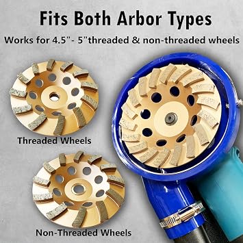 5 Polyurethane Dust Shroud for Angle Grinders and Threaded Grinding Wheels