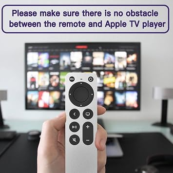 Replacement Apple TV Remote Control for Apple 4K / HD/Gen 1 2 3 4 with TV Control(NO Siri Voice Touchpad)