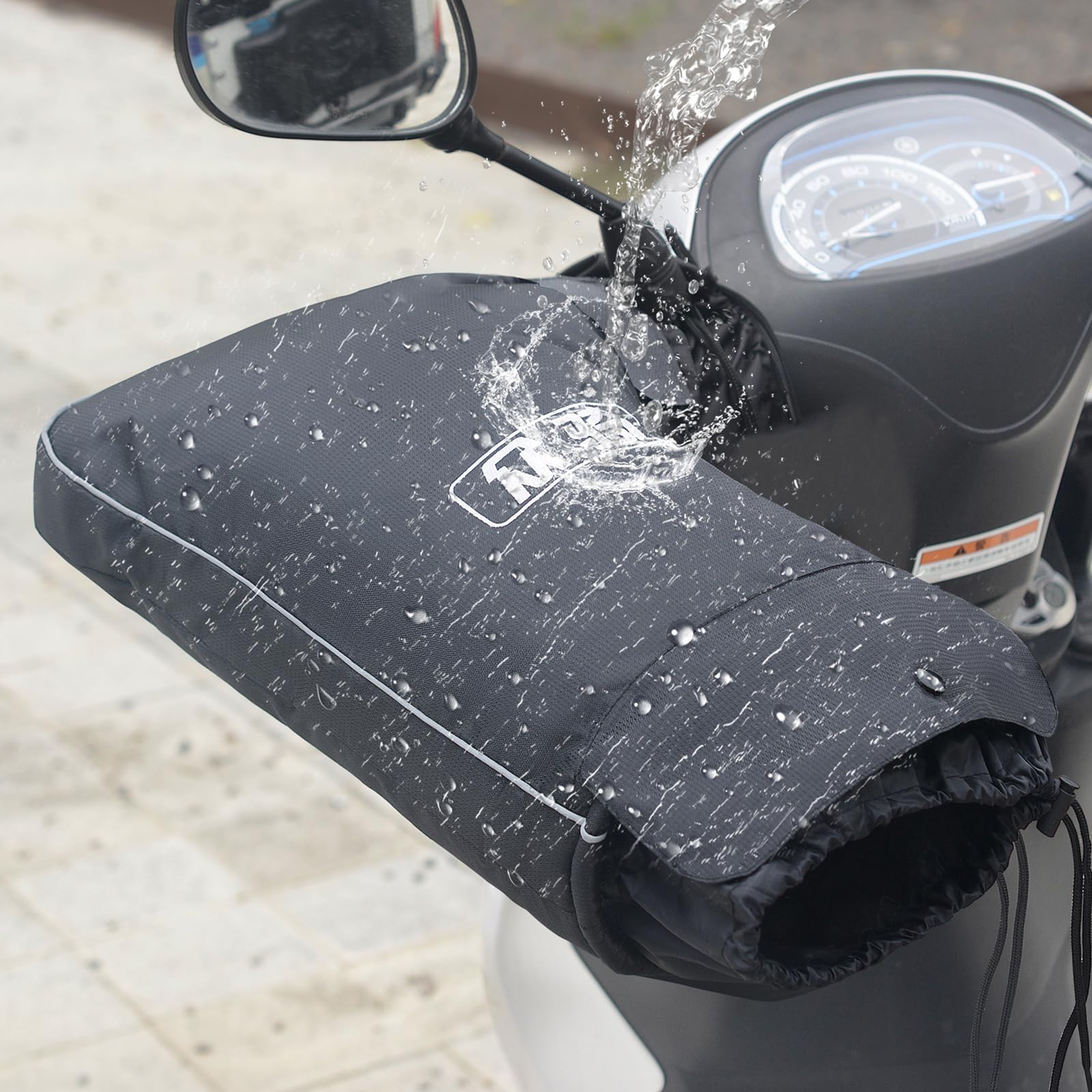 Manoplas de manillar de bicicleta, guantes de invierno para clima frío, impermeables, unisex, calentadores de manos, para ciclismo de montaña, motonieve, motocicleta, para bicicleta de carretera