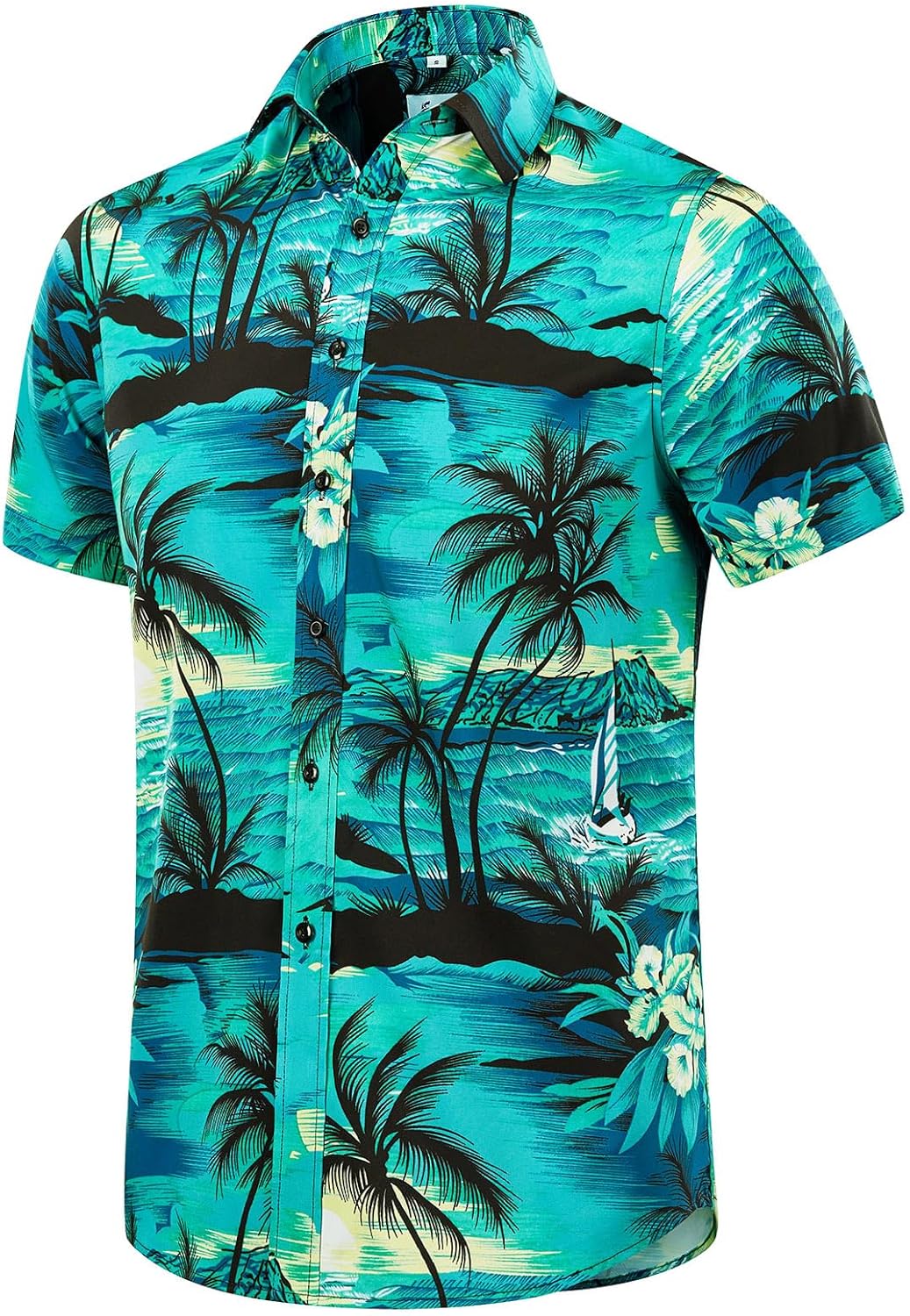 EUOW Men's Hawaiian Shirt Review 2 EUOW Men's Hawaiian Shirt Short Sleeves Printed Button Down Summer Beach Dress Shirts