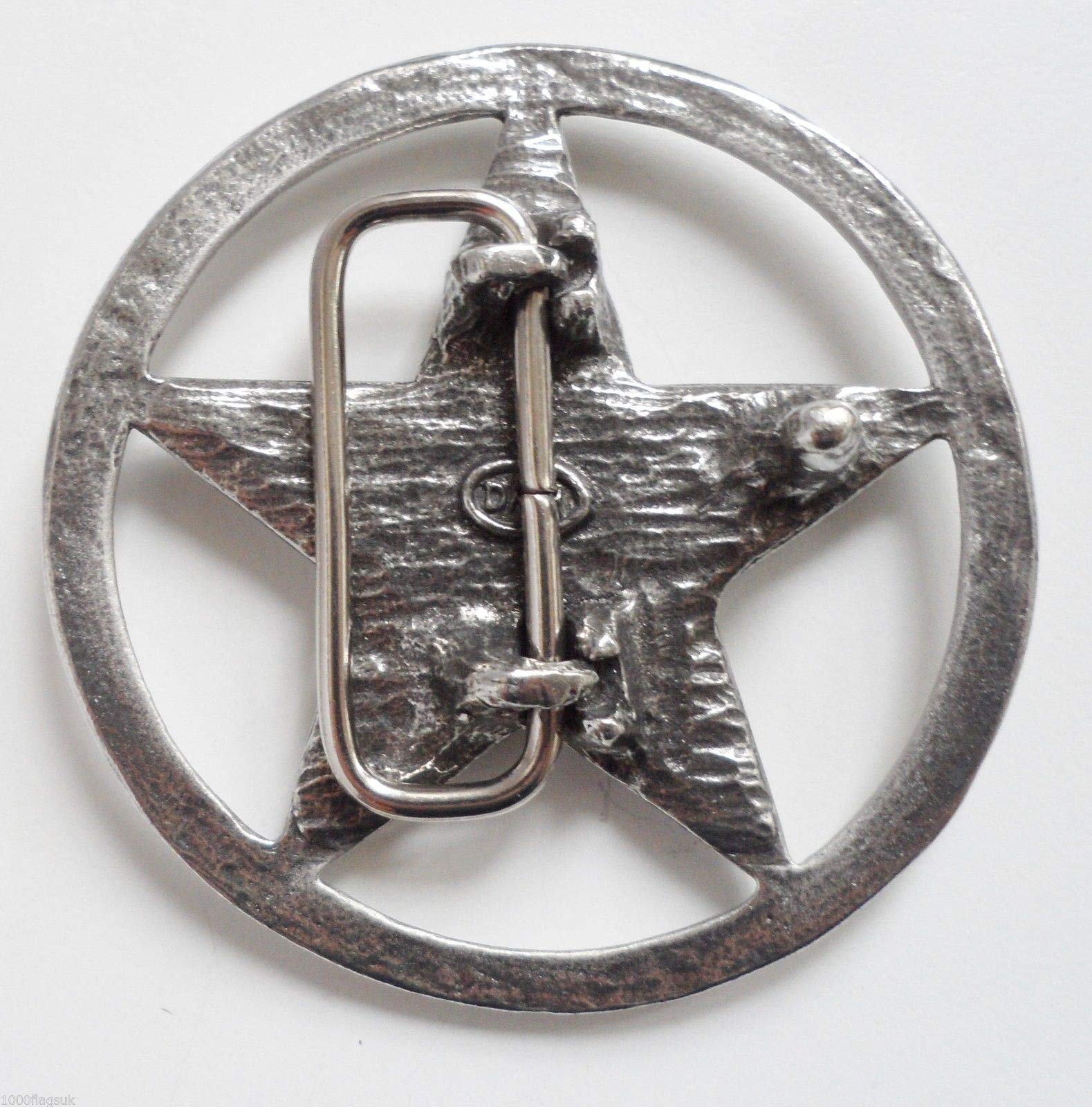 1000 Badges Pentagram Belt Buckle - Hand Made in Pewter