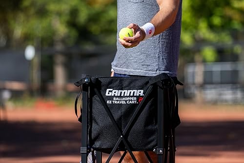 Miniatura 8 de GAMMA Sports EZ Travel Cart, Tennis & Pickleball Hopper, Padel, Portable Compact Design, Sturdy Lightweight Construction, EZ Bags, 150 or 250