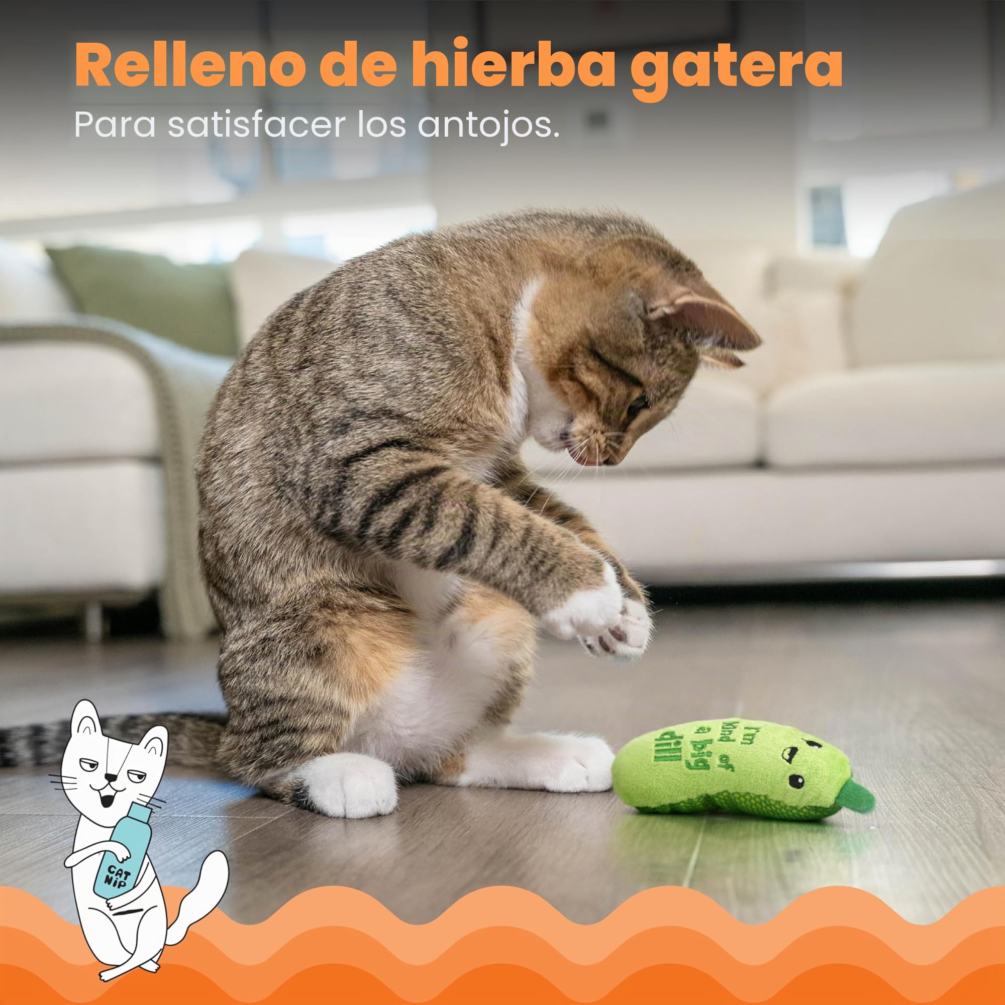 Petstages Juguete Dental crujiente para Gatos con Hierba gatera