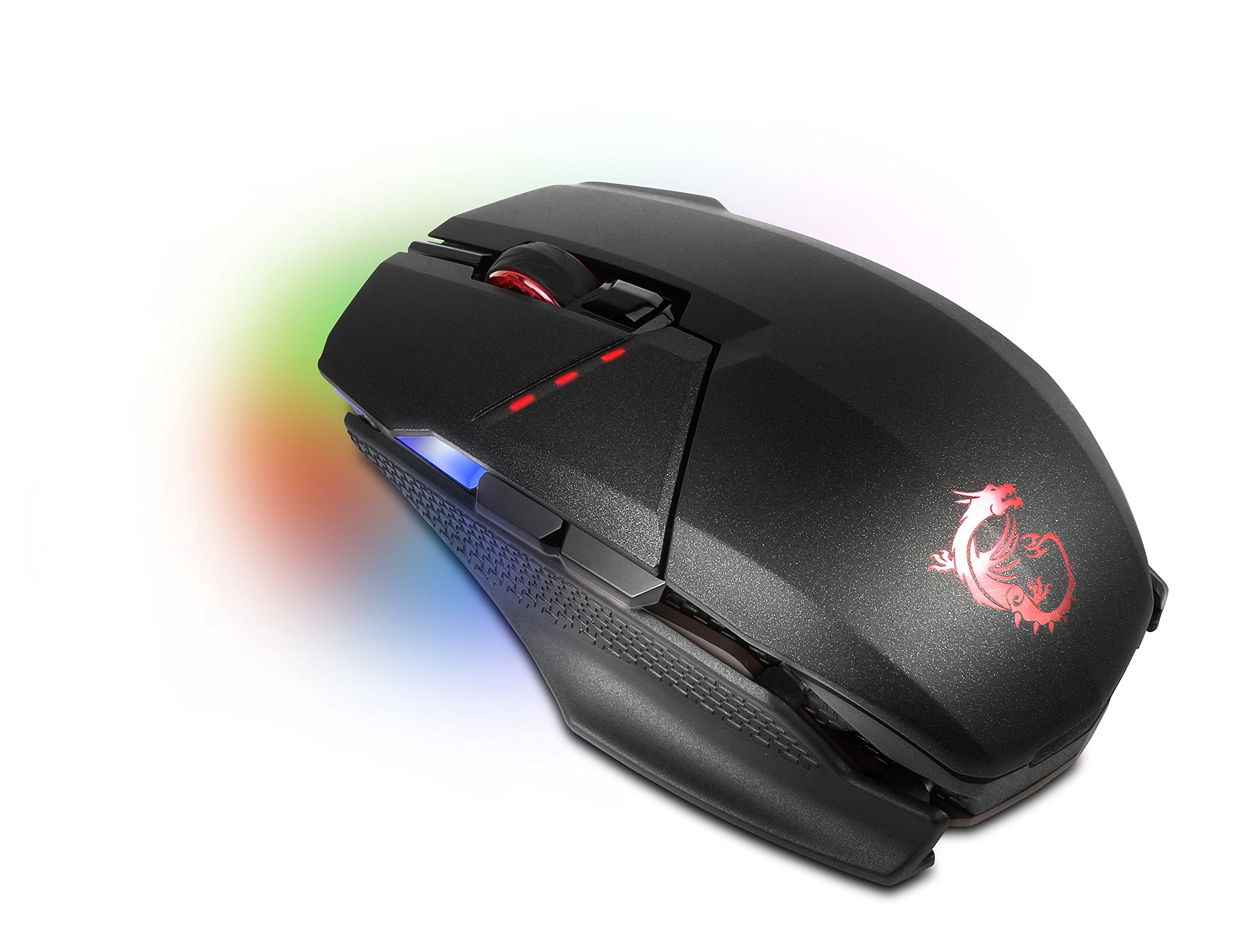 MSI Clutch GM70 - Ratón de Gaming inalámbrico con 18000 dpi RGB, Color Negro