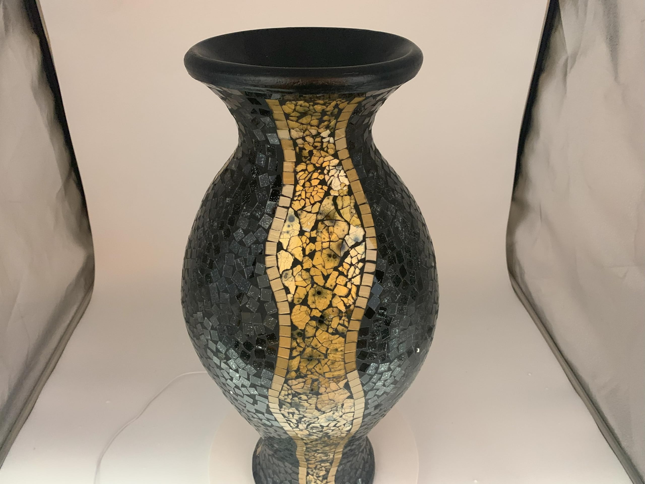 Amazon.co.jp: Zorigs フロア花瓶 24インチ モザイク花瓶 – テラコッタ