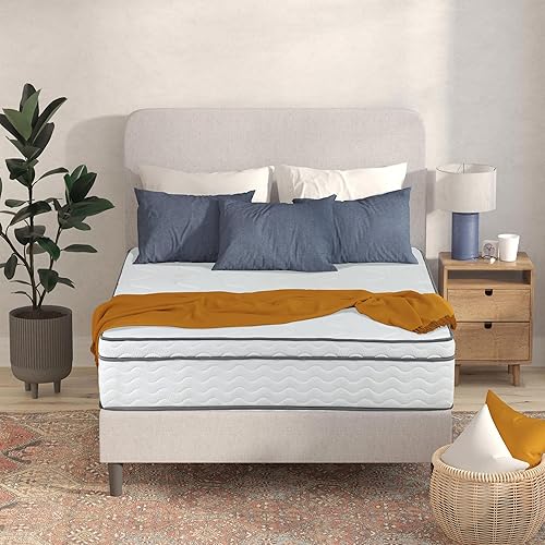 Colchón individual de 6 pulgadas para niños, colchón de espuma viscoelástica individual con tela de punto, colchón doble con resortes interiores que