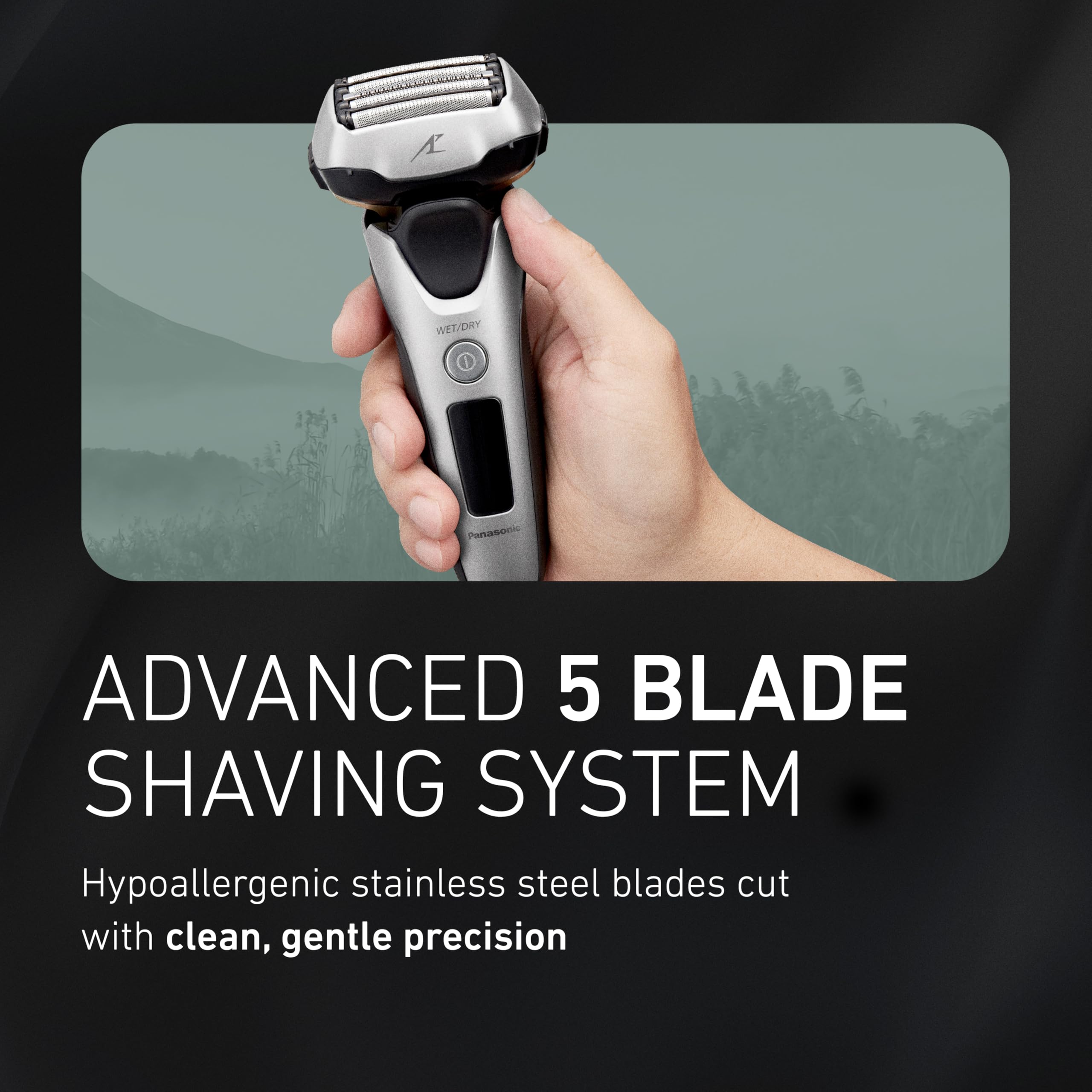 Panasonic ARC5 Electric Razor for Men with Pop-up Trimmer, Wet Dry