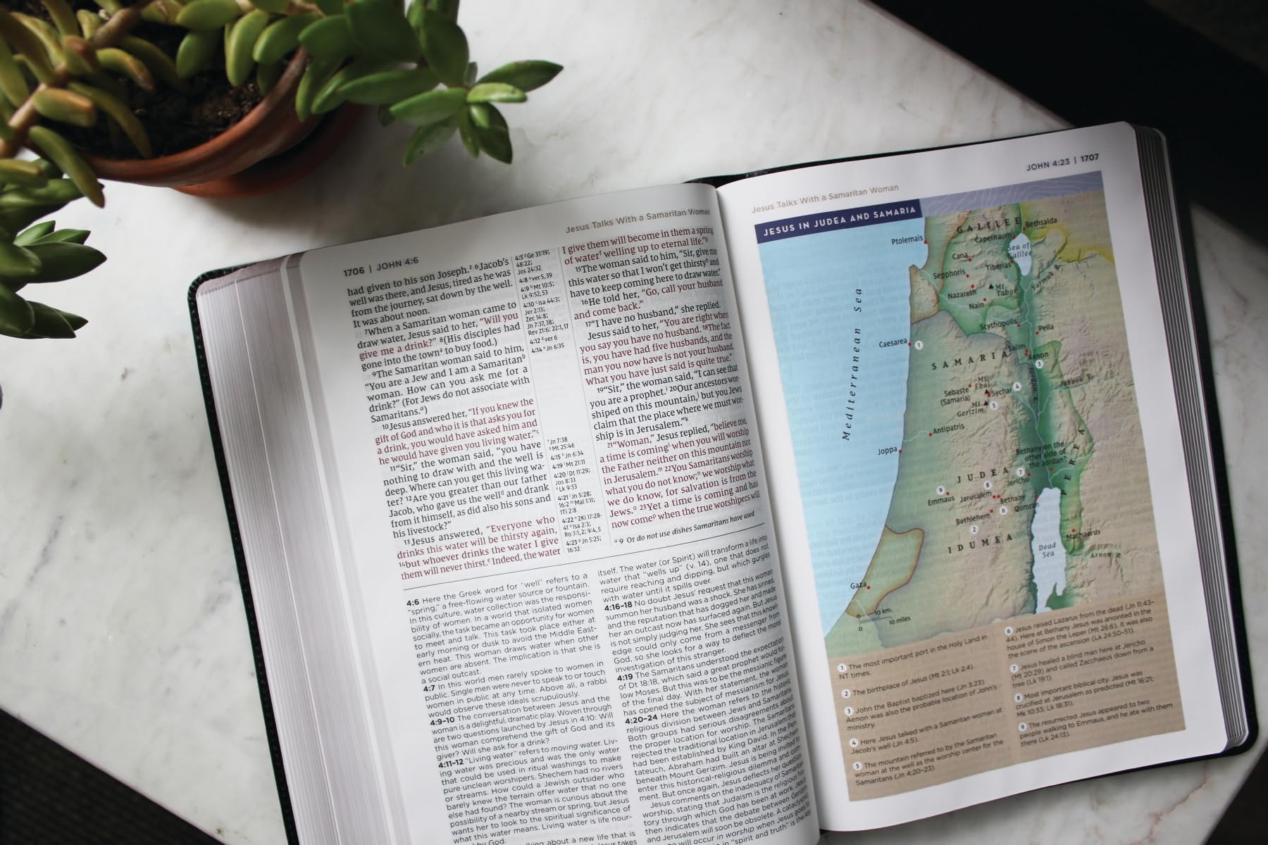 NIV Application Bible, European Bonded Leather, Black, Red Letter, Comfort Print: Bringing the Ancient Message of the Bible into Your World (NIV Application Commentary Resources)