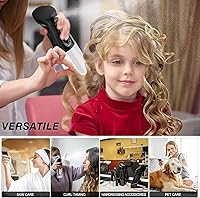 Vista 5 de IMPORX Continuous Spray Bottle for Hair (10.1oz/300ml) 2 Pack Home Essentials Spray Bottles For Cleaning Empty Ultra Fine Water Mister Sprayer For