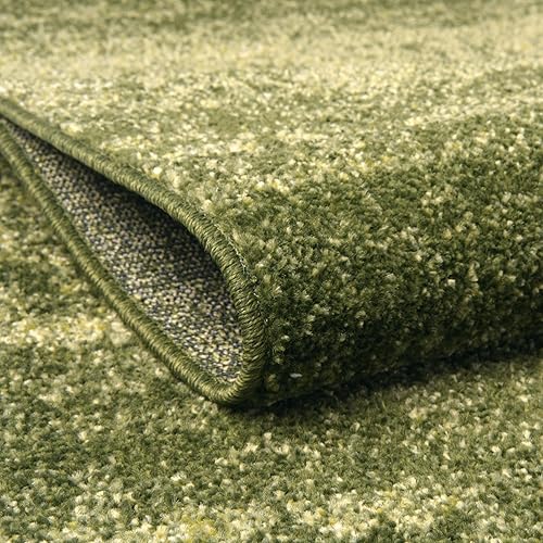 Miniatura 4 de Unique Loom Del Mar Collection - Alfombra de área - Lucille (4 pies 1 pulgada, redonda, verdeverde cazador)