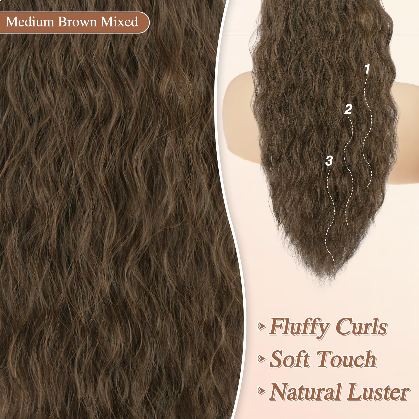 BARSDAR Curly Wavy Ponytail - Image 3