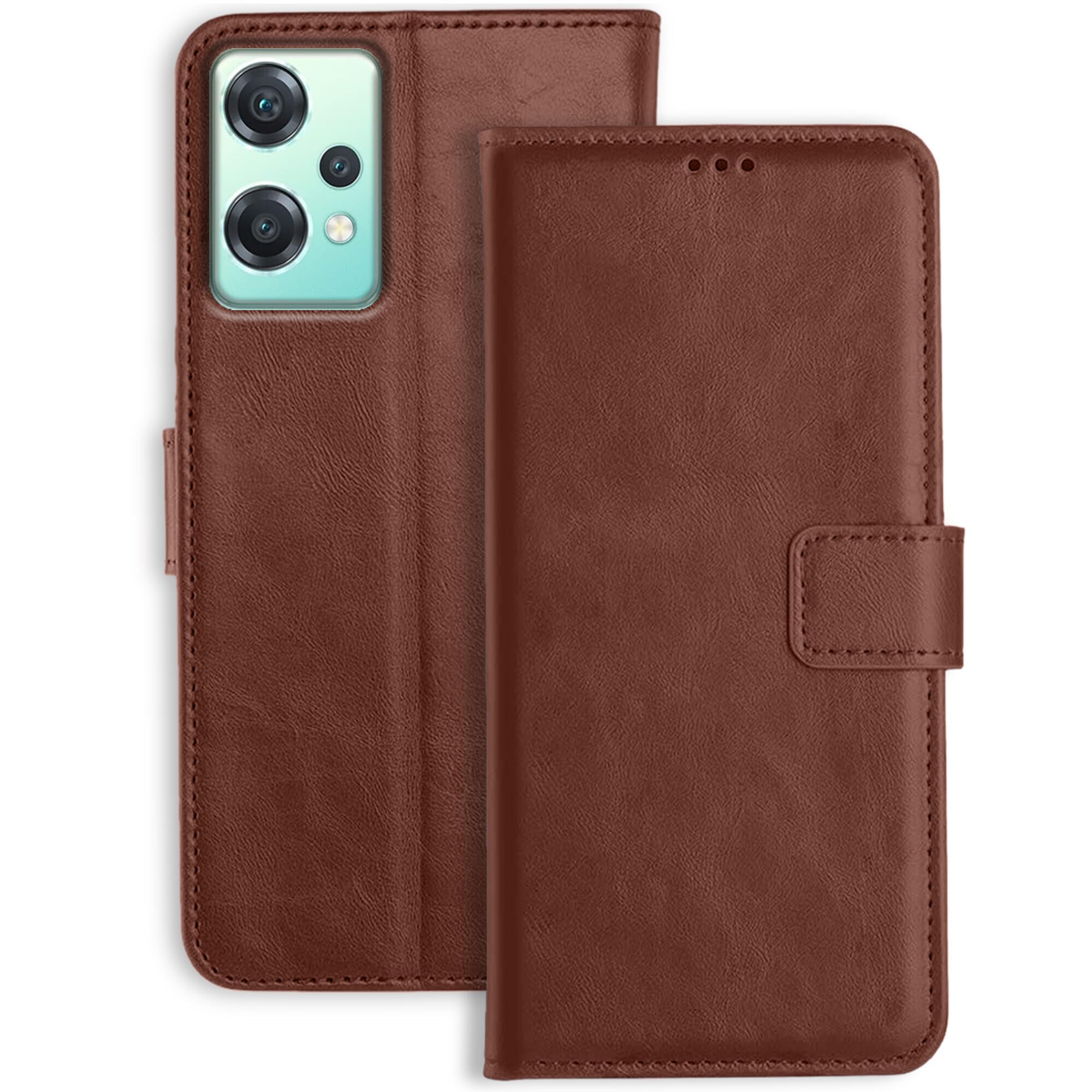 Orosky OnePlus Nord CE 2 Lite 5G Flip Cover | Leather Finish | Inside Pockets & Stand | Shockproof Wallet Style Magnetic Closure Back Cover Case for OnePlus Nord CE 2 Lite 5G (Brown) (B0CBMJ6HV6) Amazon Price History, Amazon Price Tracker