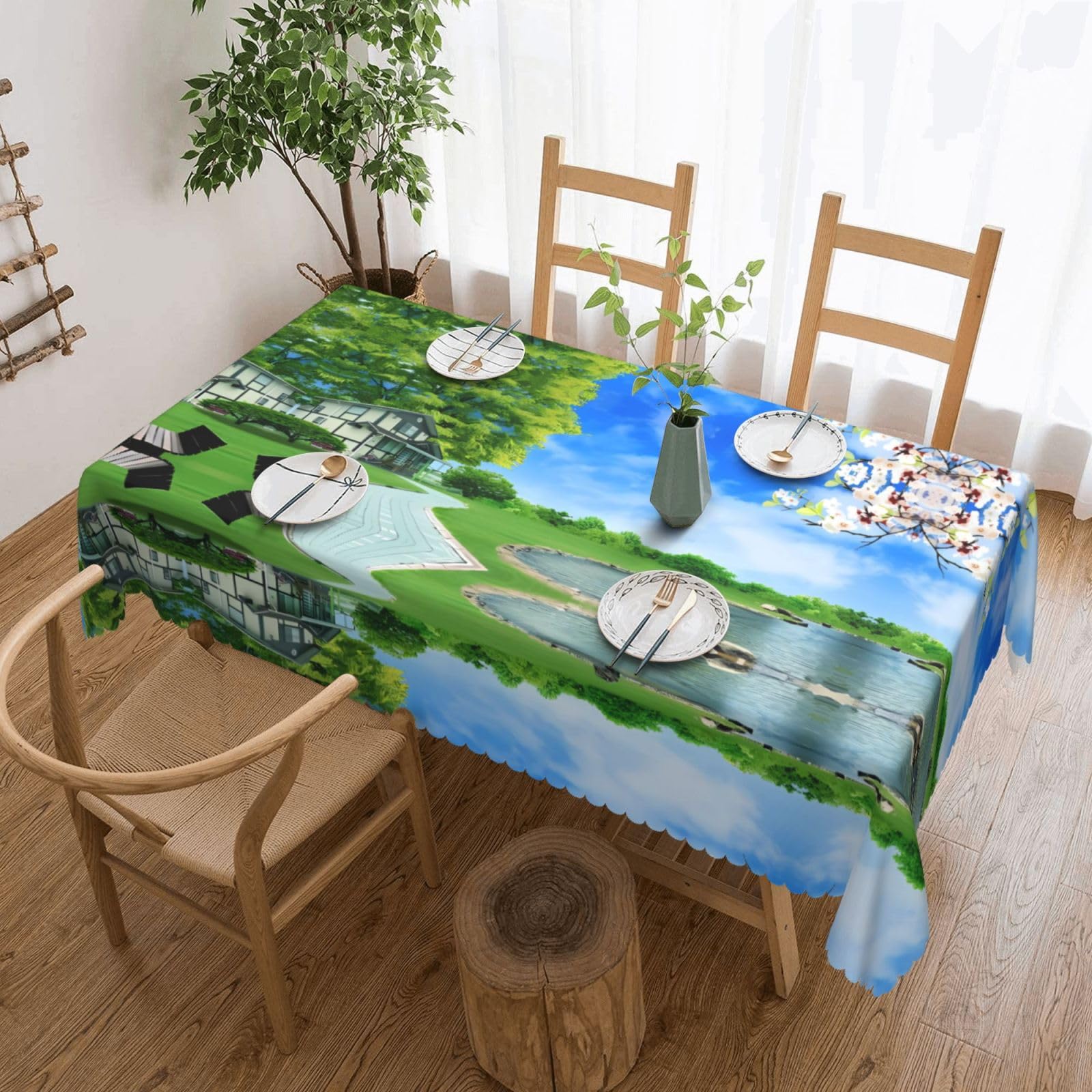 MROWYC Natural Printed tablecloths are suitable for hotels, picnics, and parties, and can effectively protect the tabletop