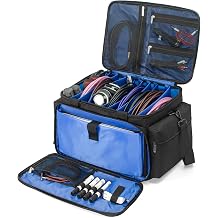 AKOZLIN Cable File Bag with Detachable Dividers for DJ Gear, Sound Instrument Accessories