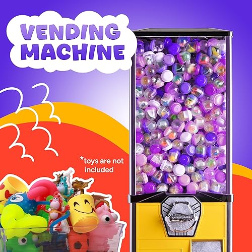 Miniatura 7 de Máquina expendedora de cápsulas, cápsulas de bellota púrpura translúcidas vacías 50 piezas de 2 pulgadas, cápsulas de máquina de chicles a granel,