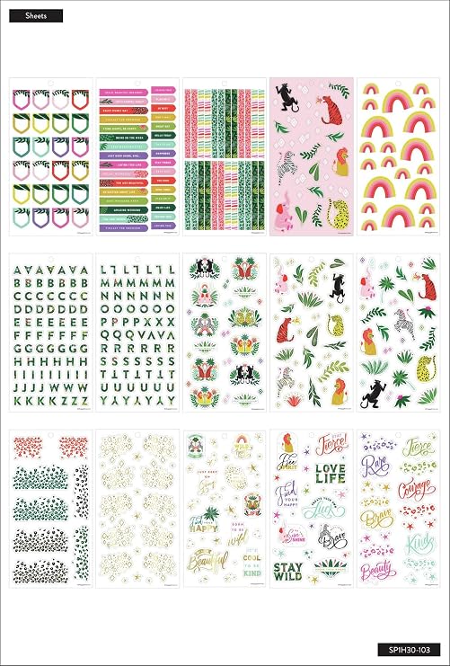 The Happy Planner STCKRS JNGLE, Jungle Vibes
